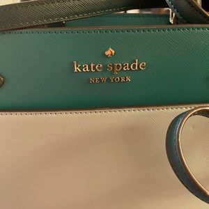 Kate Spade NEW two toned green satchel